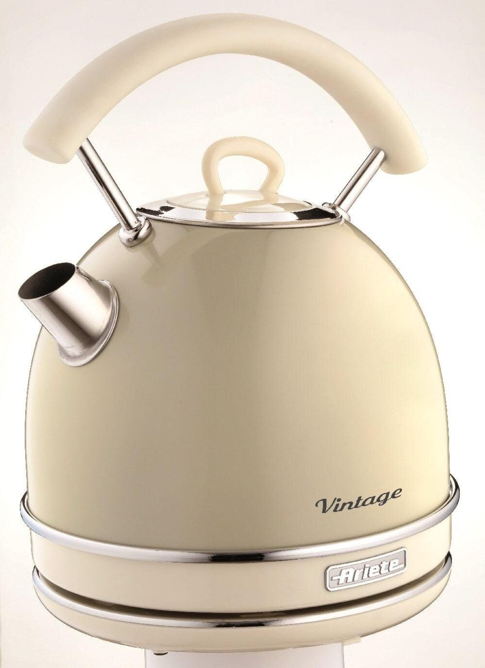 کتری برقی آریته ایتالیا مدل Ariete Vintage 2877 | رنگ بژ |  1.7 لیتر | طراحی کلاسیک